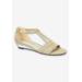 Women's Alora Sandal by Franco Sarto in Gold Glitter Metallic (Size 10 M)