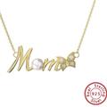 Anthropologie Jewelry | New Beautiful Gold Stainless Steel Waterproof Mom W Butterfly Necklace | Color: Gold | Size: Os