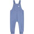 Latzhose LEVI'S KIDS "POCKET FRONT KNIT OVERALL" Gr. 2 (62), N-Gr, blau (atlantic htr) Baby Hosen Latzhosen