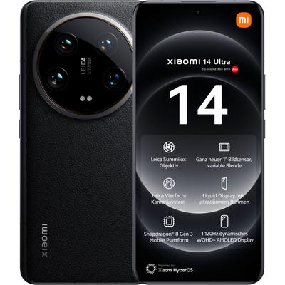 XIAOMI Smartphone "14 Ultra 16+512GB", schwarz, 512 GB, Mobiltelefone Image