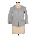 Ann Taylor LOFT Outlet Jacket: Short Gray Solid Jackets & Outerwear - Women's Size 6 Petite