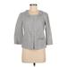 Ann Taylor LOFT Outlet Jacket: Short Gray Solid Jackets & Outerwear - Women's Size 6 Petite