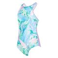 Zoggs Junior Girls Hi Front Crossback Swimsuit - Multi