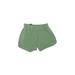 Adidas Athletic Shorts: Green Solid Activewear - Women's Size 5