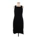 J Brand Casual Dress - Sheath Square Sleeveless: Black Solid Dresses - Women's Size Medium