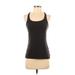 Gap Fit Active Tank Top: Black Print Activewear - Women's Size X-Small