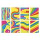 Blasetti - 10 Maxi-Notizbücher One Color FANTAFLUO mit Jolly Page, Papier mit 80 g, 80 Seiten + Sichtfenster, Einband in 7 Neonfarben mit matter Laminierung, Packung mit verschiedenen Farben - Karos