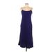 Jones New York Casual Dress - Midi Scoop Neck Sleeveless: Purple Solid Dresses - New - Women's Size 10 Petite