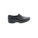 Clarks Flats: Black Print Shoes - Women's Size 11 - Round Toe