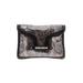 Elaine Turner Clutch: Silver Snake Print Bags