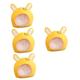 BESTonZON 4pcs Carrot Headgear Costumes for Kids Animal Costume Chinese Zodiac Hat Cosplay Costume Costumes for Adults Easter Cosplay Hat Kids Decor Has Bunny Ears Hat Earmuffs Cartoon Plush