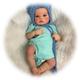 Reborn Dolls 19 Inch 49cm Handmade Realistic Baby Dolls Full Body Silicone Vinyl Reborn Baby Toddler Dolls Like a Lifelike Baby Born Toy Gift (Boy)