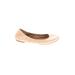 Lucky Brand Flats: Tan Print Shoes - Women's Size 7 1/2 - Round Toe