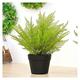 SmPinnaA Artificial Plants Indoor Potted Artificial Plants Simulation Plant Plastic Flower Persian Grass Fern for Home Farmhouse Office Desk Bathroom Kitchen Decor Simulation Plant Potted