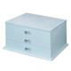 NOALED Jewelry Box Jewelry Case Organizer Jewelry Storage Jewelry Box 3-Layer Jewelry Box Flannel Jewelry Storage Case Necklace Earrings Rings Bracelets Display For Women Jewelry Box Jewelry Organi