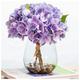 SmPinnaA Artificial Flowers for Decoration 3pcs Artificial Fake Flowers with Glass Vase Arrangements Wedding Bouquets Decorations Floral Table Centerpieces Home Artificial Flowers Plants