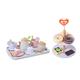 Kids Kitchen Accessories Wooden Food Play Toy Pretend Play Kids Tea Party Set Afternoon Tea Toy Set for Boy Girls Kids