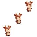 HEMOTON 3pcs Piggy Bank Savings Jar Saving Jar The Accepts All Coins Toys for Girls Animal Statue Keepsake Gift De Coin Bank Boy Top Hat Panda Money Pot Baby Cake
