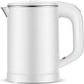 Kettles,0.6L Stainless Inner Lid Electric Kettle 600W (Bpa Free) Cordless Tea Kettle,Fast Boiling Hot Water Kettle with Auto Shut Offwith Boil Dry Protection,Double Walled Insulation/White hopeful