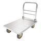 Platform Truck Cart Folding Platform Truck Steel Chassis and Handle Moving Push Hand Truck for Warehouse Basements Rolling Flatbed Cart Easy Transport Push Cart