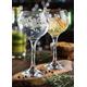 House of Mishka Gin Glass- Ambassador Water Gold (56 Cl- Box of 6) | Large Long Stem Bowl Shaped G&T Cocktail Drinking Copa Tonic Glass Gift Set| Large Gin Balloon Glasses