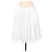 Maeve Casual A-Line Skirt Knee Length: White Solid Bottoms - Women's Size 2