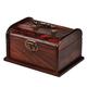 NOALED Makeup Box Wooden Jewelry Storage Box Solid Wood Jewellery Box With Lining Vintage Jewellery Storage Box Handheld Storage Box