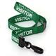 CKB LTD® 1000x Green VISITOR LANYARDS Breakaway Safety Lanyard Neck Strap Swivel Plastic Clip For ID Card Holder - Pull Quick Release Design