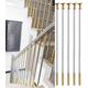 49.5in 37.5in 29.5in Tall Stair Parts Metal Spindles, 10/5/2 Pack Staircase Deck Balusters With Installation Accessories, Thin Smooth Modern Floor Mount Bar ( Color : White-5 PACK , Size : 95cm/37.5in