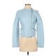 Bongo Denim Jacket: Short Blue Print Jackets & Outerwear - Women's Size Small