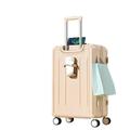 BLBTEDUAMDE Multifunctional Trolley Case 20-inch Elegant Luggage Ladies Lightweight Trolley Suitcase Student Password Box (Color : Sakura Powder, Size : 20")