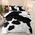 Coverless Duvet Black Cream White Coverless Duvet King Size Microfiber Bedspreads King Size Lightweight Quilted Bedspreads All Seasons Comforter Soft Quilted Throw+2 Pillowcases(50x75cm) 228x228cm