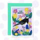 Pied Wagtail Bird Greetings Card, British Garden Birds Art, Nature Lover, Notecard