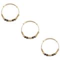 GALPADA 3 Pcs Adjustable Bangle Feng Shui Bracelet Girls Jewelry Bangles for Girls Gold Plated Jewelry Gold Formal Jewelry Bracelets Women Bracelet Plated Copper Alluvial Gold