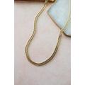 Gold Filled Curb Chain Necklace, 18K Layering Water Resistant Jewelry For Her