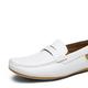 HJGTTTBN Leather Shoes Men Mens Loafers Shoes Slip-On Male Sneakers Casual Leather Driving Classic Boat Shoe Brand Design Flats Loafers for Men (Color : White, Size : 13 US)