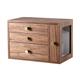 Jewelry storage box Wooden Jewelry Boxes Organizer for Women Vintage Jewelry Case with 3 Drawers Wooden Jewelry Organizer (Onecolor)