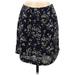 Ann Taylor LOFT Casual Skirt: Blue Floral Bottoms - Women's Size Small