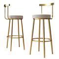 Bar Stools Counter Bar Chairs Set of 2, Modern Bar European style bar stool with Back Set of 2, Counter Height Upholstered BarEuropean style bar stool, Bar Chairs for Kitchen/Home Bar/Pub/Dining Room,