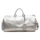 Suit Carrying Travel Bag 20inch Leather Travel Weekender Overnight Duffel Bag Gym Sports Luggage Tote Duffle Bags Travel Bags Organiser (Color : Sliver, Size : 52 * 23 * 26cm)