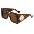 MiqiZWQ Men's sunglasses Fashion Square Outdoor Sunglasses For Women Vintage Candy Color Sun Glasses Men Shades-Brown3247-A