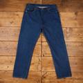 Vintage Levis 501 Jeans 36 X 32 Usa Made 90S Dark Wash Straight Blue Red Tab