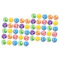 HEMOTON 100 Pcs Rubber Bouncy Ball Rubber Bouncing Balls Playing Ball Toy Jumping Ball Kids Toys Childrens Toys Rubber Balls for Kids Swirl Bounce Ball Kids Bouncy Ball Assorted Pinball