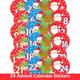 Advent Stickers 24 Christmas Countdown Stickers Diy Calendar Xmas Advent Stationery, Make Your Own Kids Children