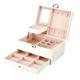 NOALED Jewelry Box Jewelry Case Organizer Jewelry Storage Jewellery Box Lockable Jewelry Box Organizer With Mirrored Drawers Jewelry Storage Case Earrings Rings Display Case Jewelry Box Jewelry Org