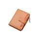 HJGTTTBN Ladies Purse Wallet Short Money Bag PU Leather Business Credit Card Holder Wallet Case Hasp/Zipper Bag (Color : Orange)