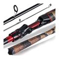 Reel Combos Fishing Rod 1.8/2.1m Ultralight Carbon Fiber Spinning and Casting Rod Max Drag 5Kg Carp Rods for Bass Pike Fishing Fishing Gear Set (Spinning Rod 1.8m)