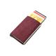 HJGTTTBN Mens Wallet Mini Slim Anti-Theft Clutch Single Box Men Women Wallet Blocking Card Holder Denim Business Pop-up Metal ID Case (Color : Red)