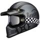 Full Face Motorbike Helmet Integrated Helmet with Goggles Personalized Motorcycle Helmet Motocross Helmet ECE Approved Unisex-Adult Men Women Crash Helmet Off-Road ATV 14,L(59-60CM)