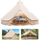 Tent Canvas Tent with Stove Hole Cotton Canvas Tents Yurt Tent for Camping 4-Season Waterproof Tent for Family Camping Outdoor Glamping, Luxury Teepee hopeful